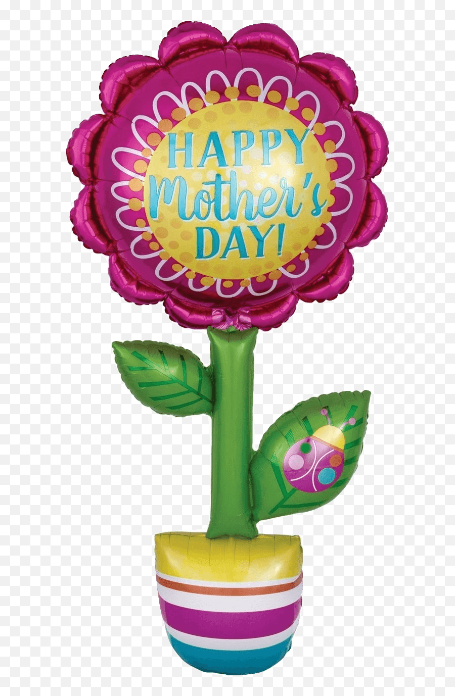 Tall Happy Mothers Day Flower Pot Birthday Party Emoji,Happy Mother's