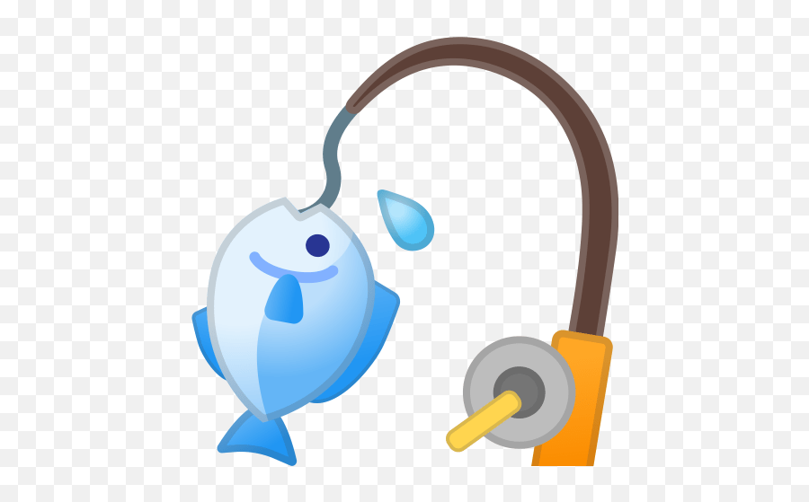 Fishing Pole Icon Caught Fish Emoji,Fish Emoji free transparent