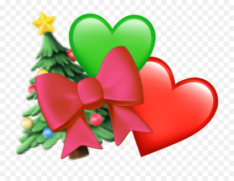 Christmas Emoji Heart,Christmas Emojis free transparent emoji