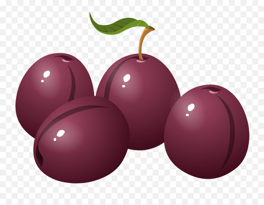 Cherries Fruit Snack Food Fresh Plums Clipart Emoji,Food Emojis