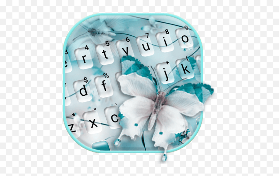 Blue Butterfly Keyboard Theme Butterfly Emoji,Butterfly Emoji Android