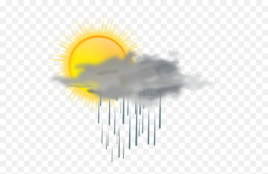 Sun And Rain Clouds Clipart Sun And Rain Art Emoji,Rain And Sun Emoji