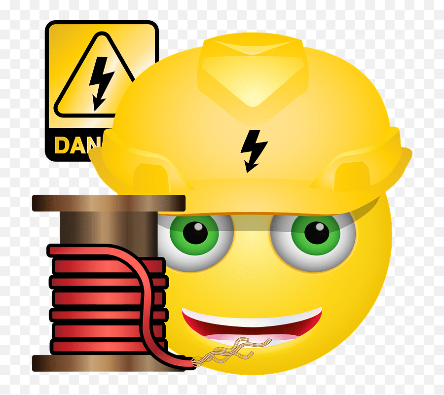 Graphic Electrician Electricity Emoji For Electricity Work,Think