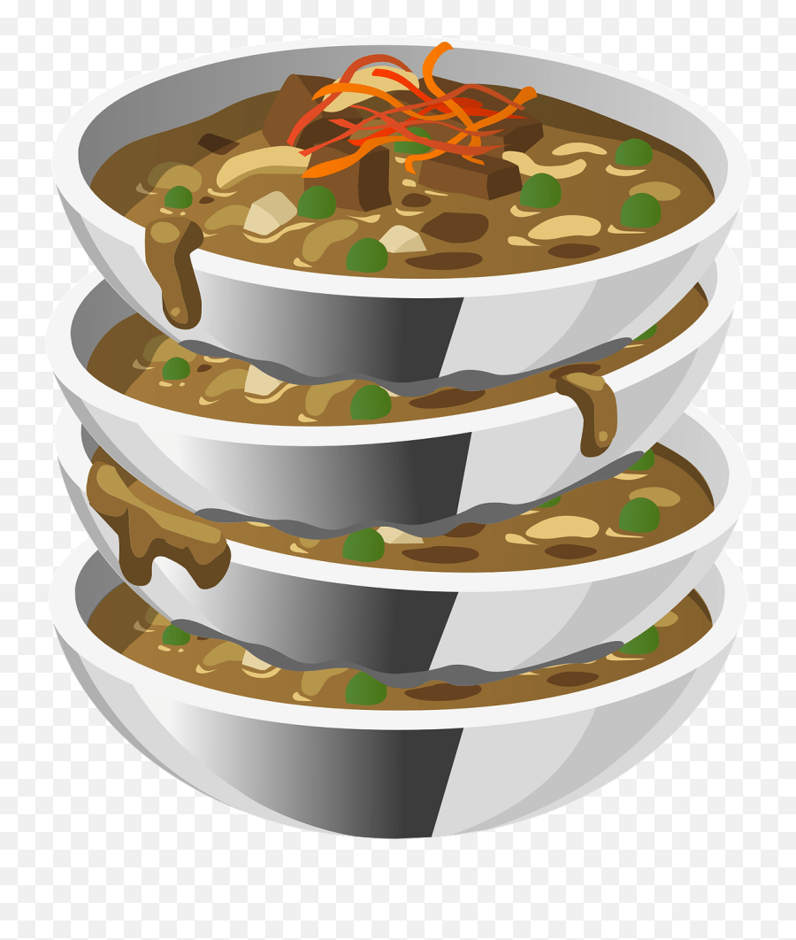 Soup Bowl Stacked Food Meal Mangkok Bakso Png Transparan Emoji,Bowl Of Rice Emoji free