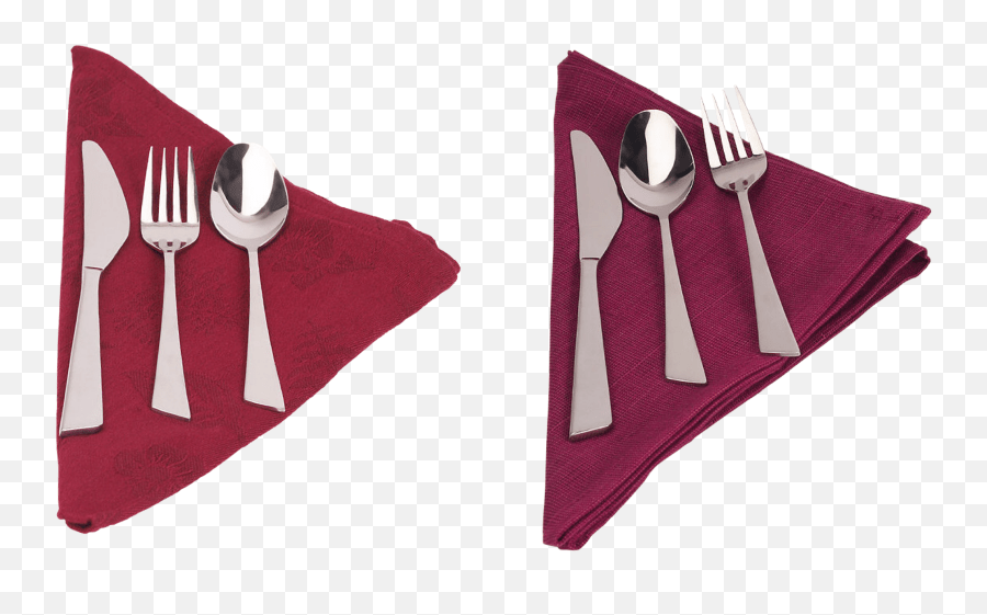Download Hd Knife Fork And Spoon Fork In Napkin Png Emoji,Silverware