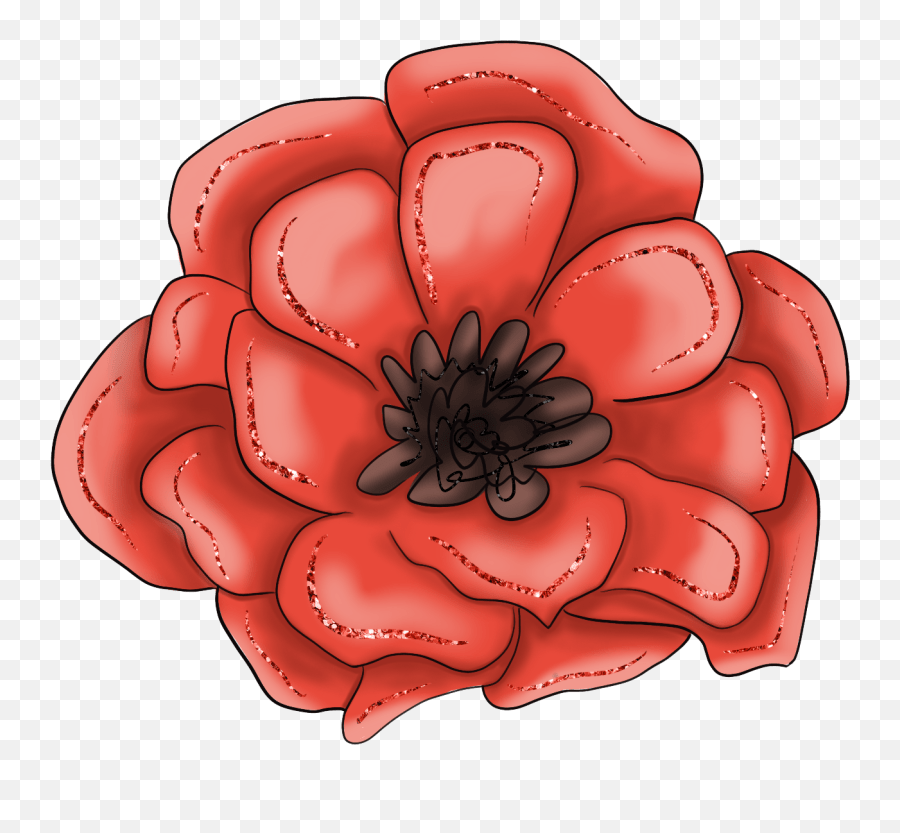 Poppy Flower Redflower Redpoppy Sticker Girly Emoji,Poppy Emoji free transparent emoji
