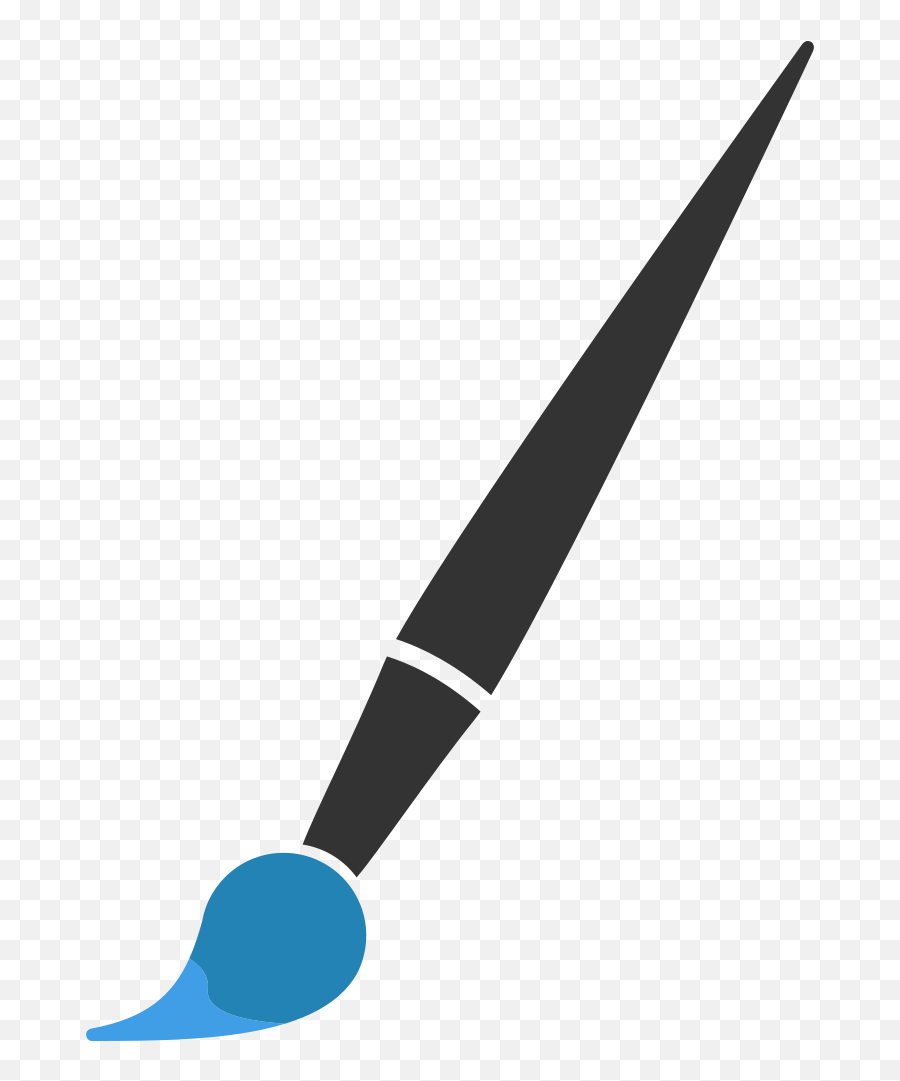 Transparent Paintbrush Minimalist Paint Brush Vector Png Emoji,Emoji Paint Brush free