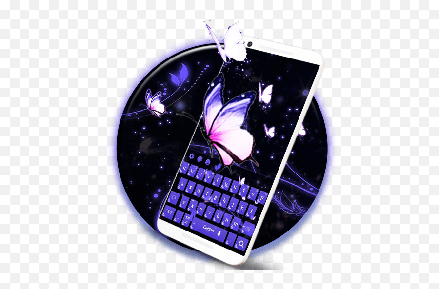 Blazing Butterfly Keyboard Pendant Emoji,Blue Butterfly Emoji free