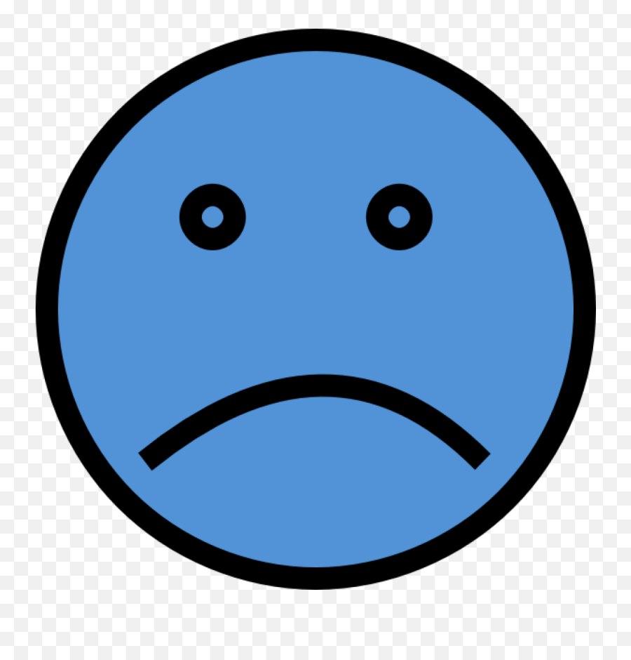 Royalty Free Clipart Sad Face Blue Sad Face Cartoon Emoji,Bummed