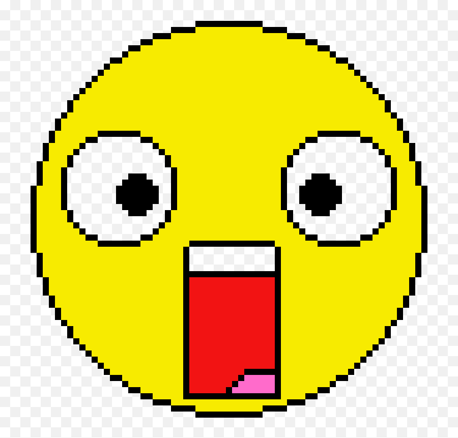 Free Shocked Face Transparent Download Pixel Art Thinking Png Emoji
