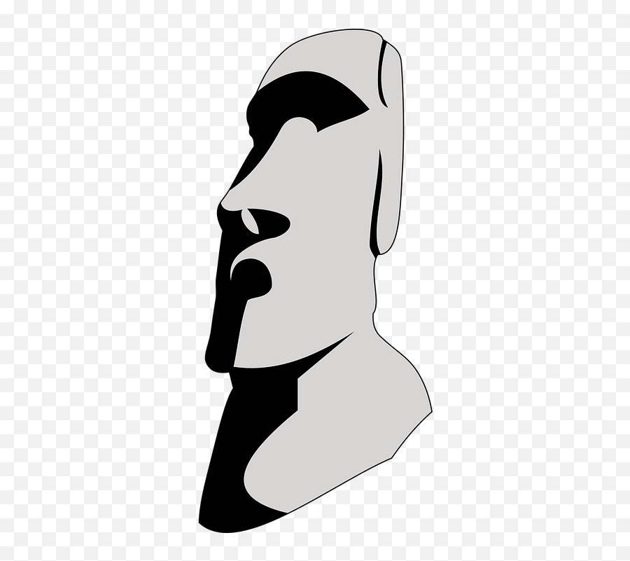 Moai Easter Island The Statue Easter Island Head Vector Emoji,Easter