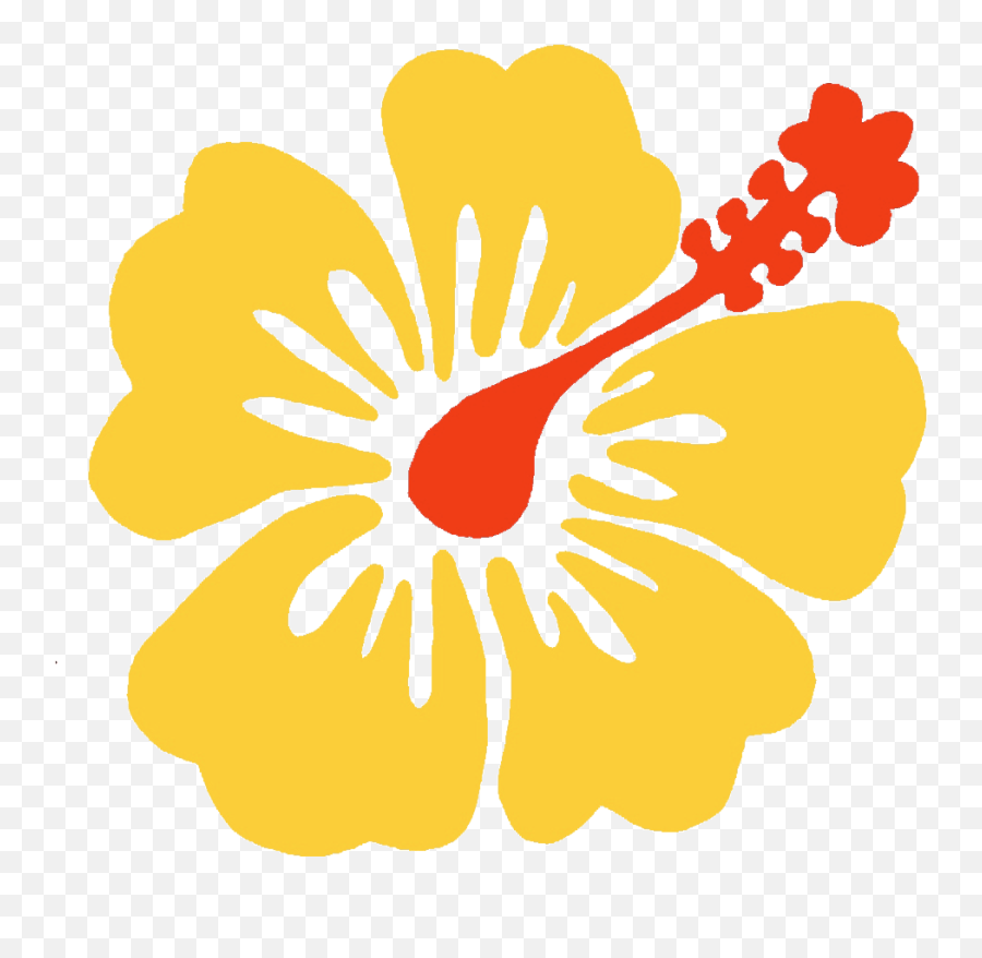 Hibiscus Clipart Flower Samoan Pacific Island Flower Drawing Emoji