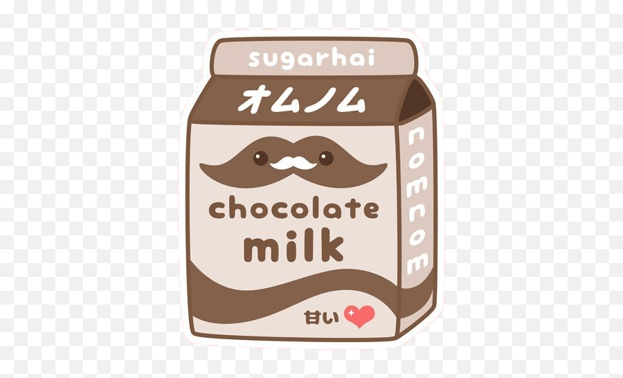 Chocolate Milk Drinks Cute Stickers Emoji,Chocolate Milk Emoji free