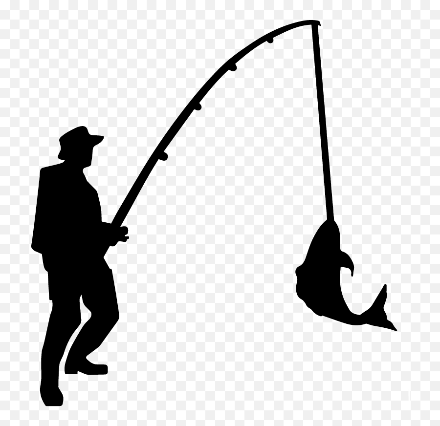 Fisherman Man Fishing Silhouette Emoji,Fisherman Emoji free