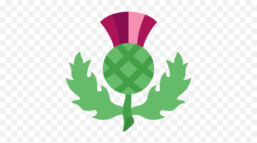 Scottish Thistle Icon Clip Art Scottish Thistle Emoji,Scottish Emoji