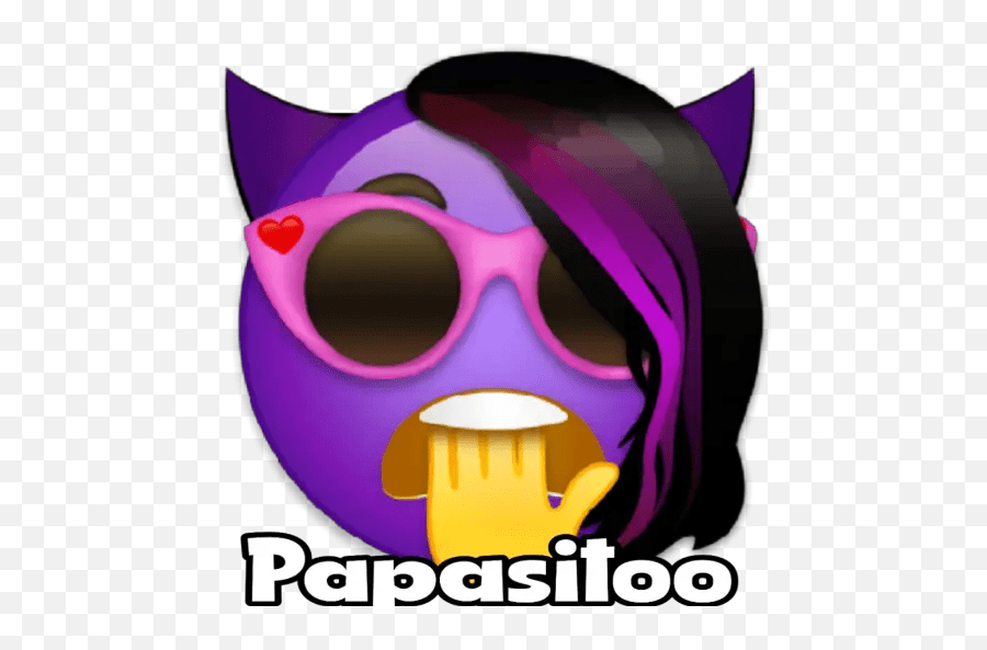 Diablitomoji Stickers For Whatsapp Cartoon Emoji,Purple Pickle Emoji