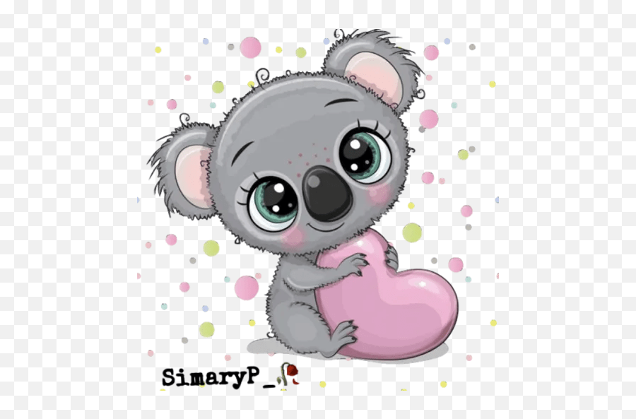 Koala Kawaii Stickers For Whatsapp Koalas Animados Tiernos Emoji