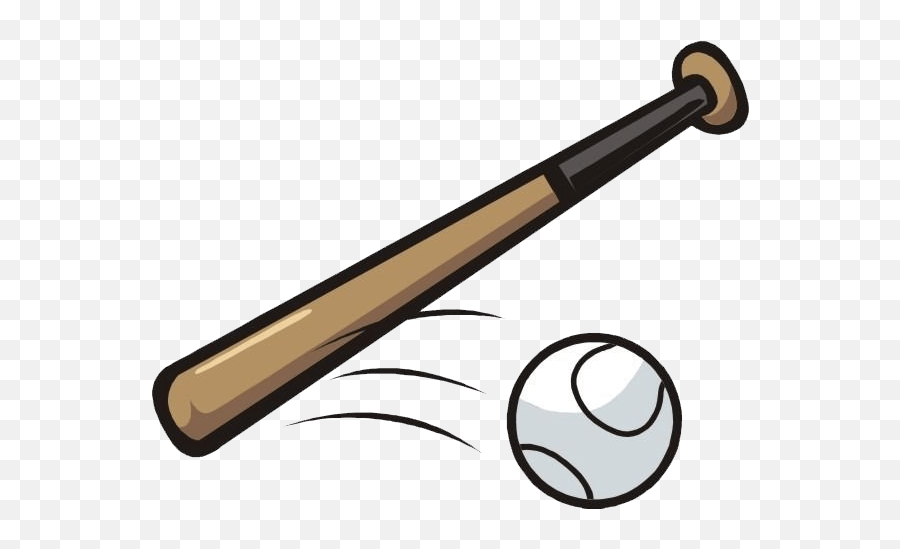 Rounders Bat Clipart Cartoon Baseball Bat Png Emoji,Baseball Bat
