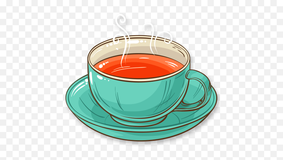Tea Teatime Beverage Multicolor Teacup Teacup Emoji,Tea Cup Emoji