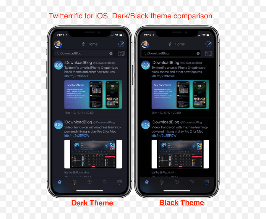 Twitterrific Unveils Iphone X Optimized Black Theme And Smartphone