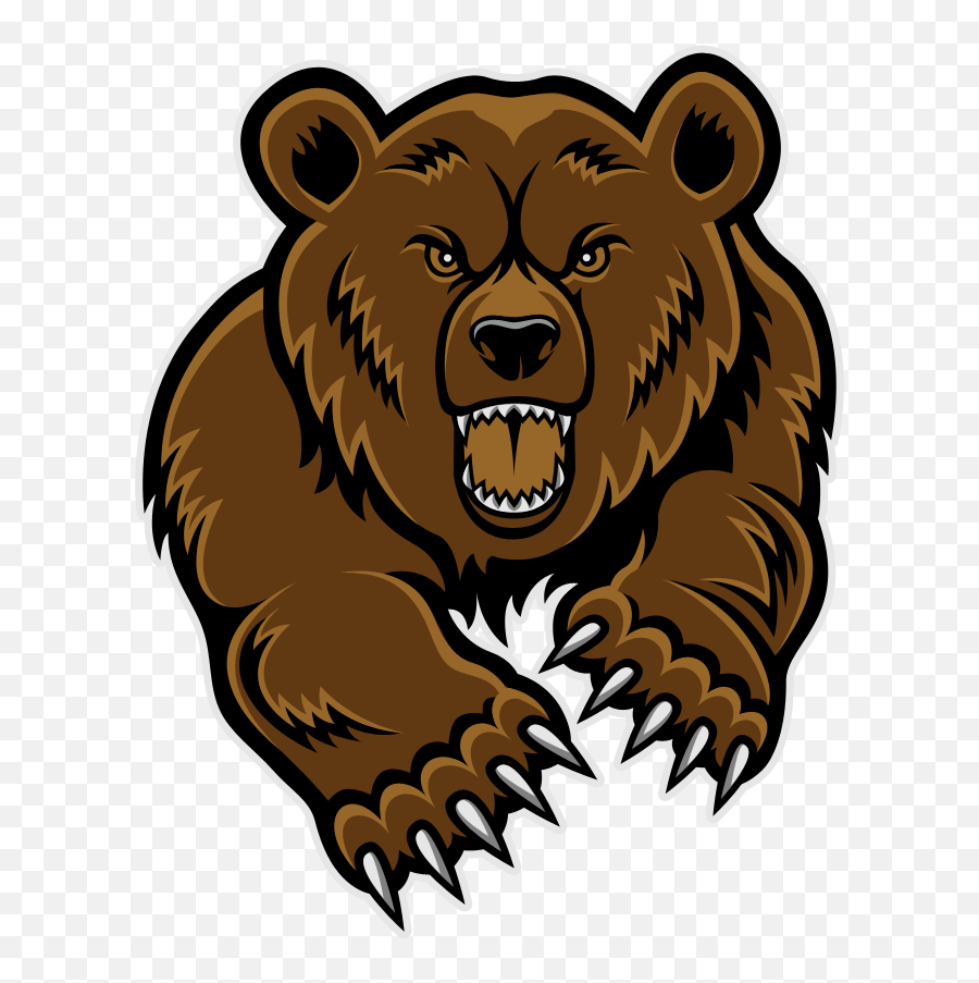 Face Clipart Brown Bear Face Brown Grizzly Bear Clipart Emoji,Bear
