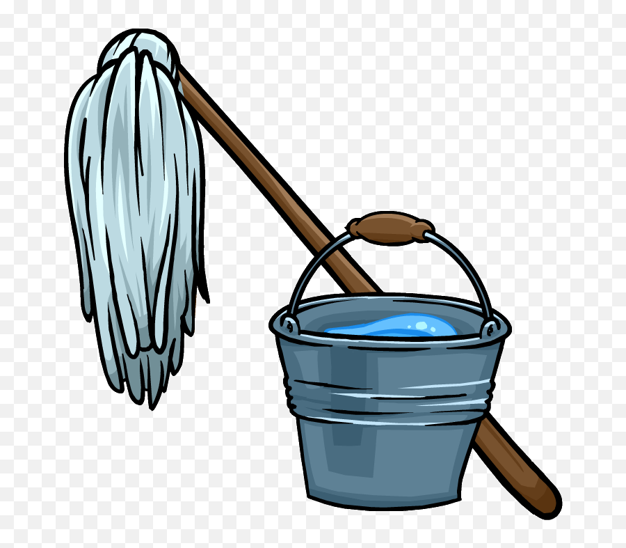 Transparent Background Mop Clipart Png Mop And Bucket Cartoon Emoji