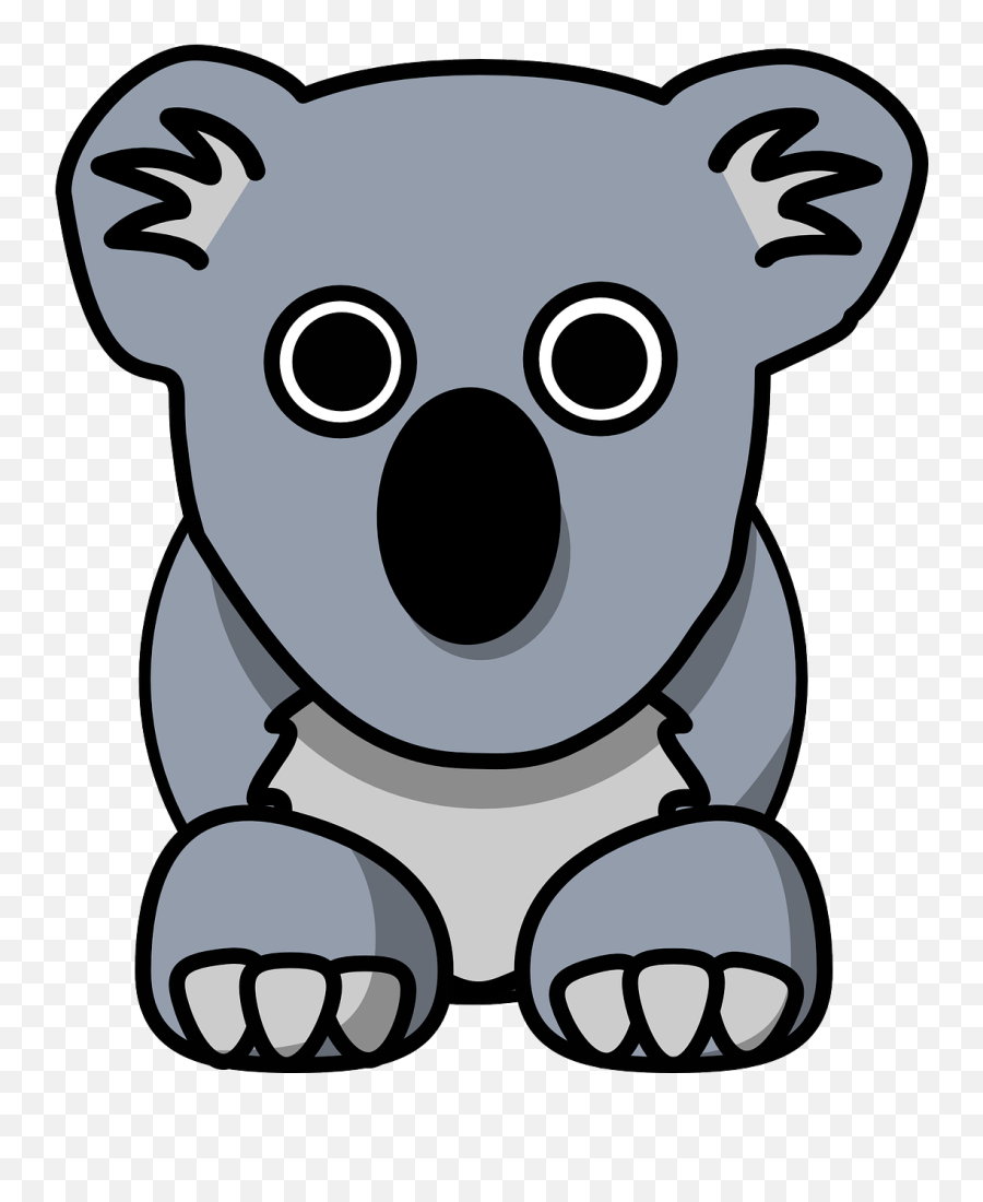Koala Animal Cute Grey Bear Cartoon Koala Clipart Emoji,Bear Hug