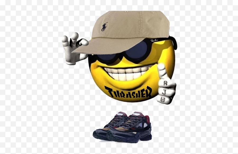 Telegram Sticker 3 From Collection Cool Face Emoji,Shoe Emoticon free transparent emoji