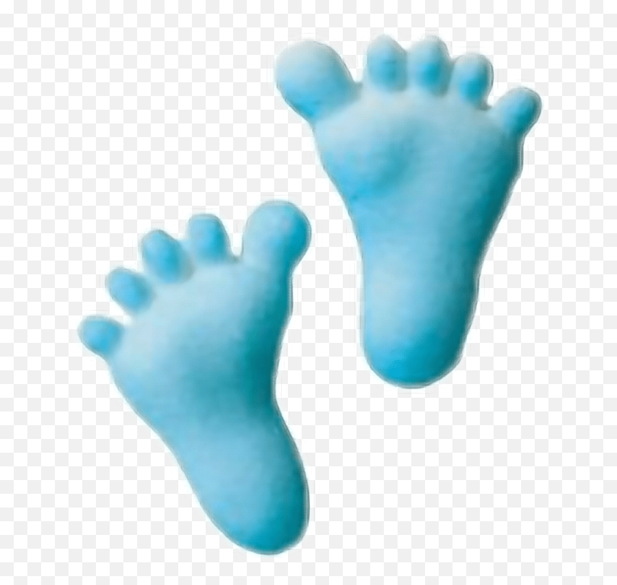 Baby Footprints Feet Love Cute Blue Blue Baby Feet Emoji,Baby Feet