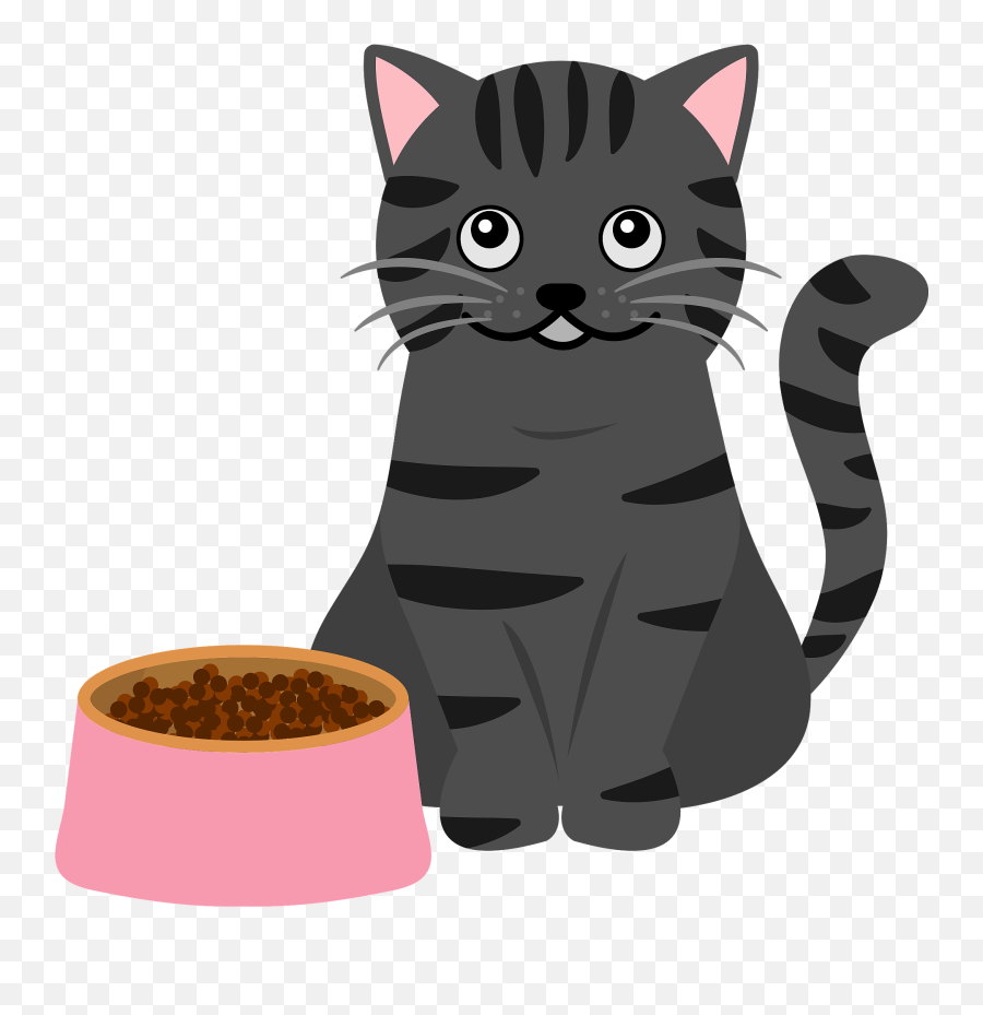 Cat And Cat Food Dish Clipart Free Download Transparent Cat And Cat