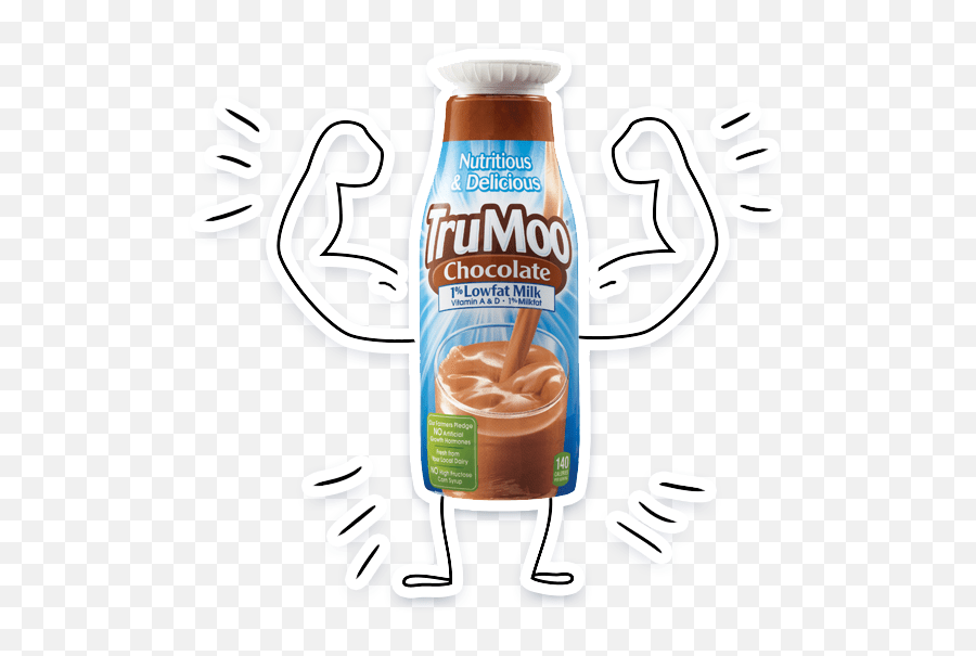 Trumoo Brand Milk Stickers Chocolate Milk Emoji,Chocolate Milk Emoji