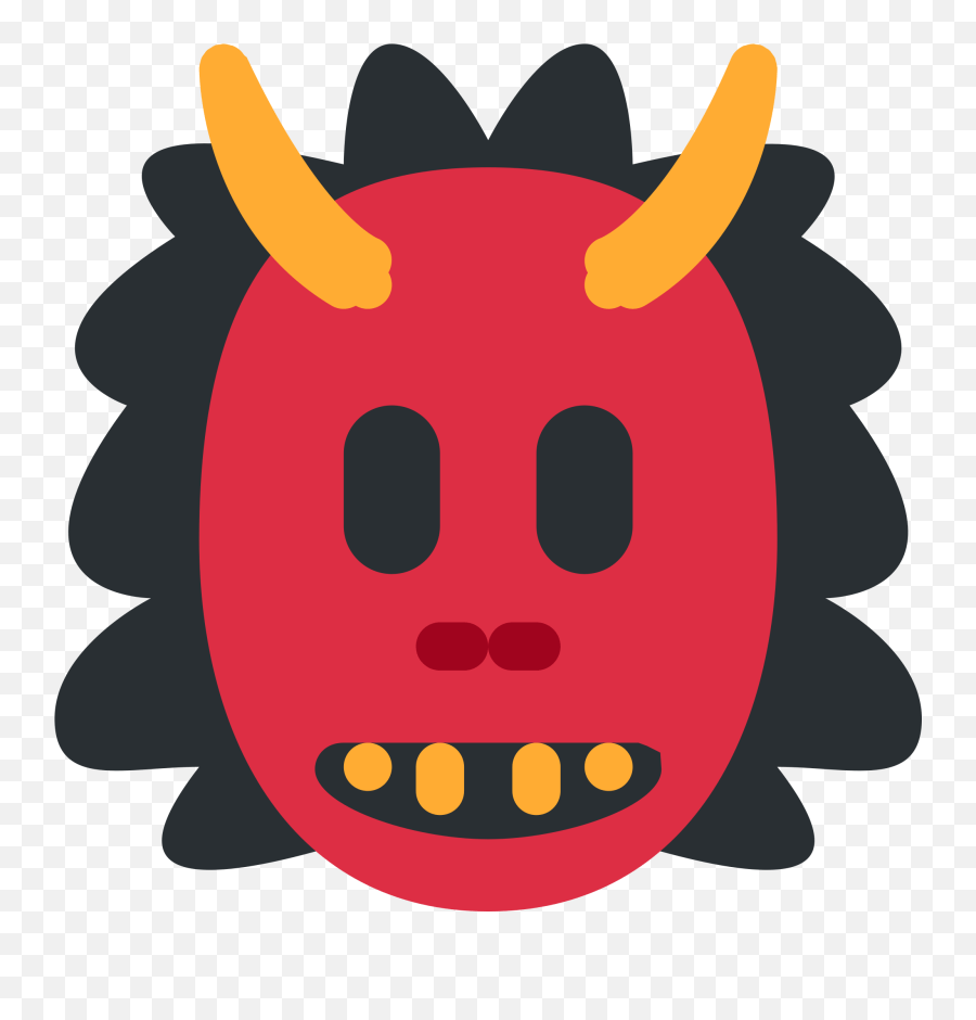 Japanese Ogre Mask Emoji Red Demon Emoji Png,Tf2 Emojis free