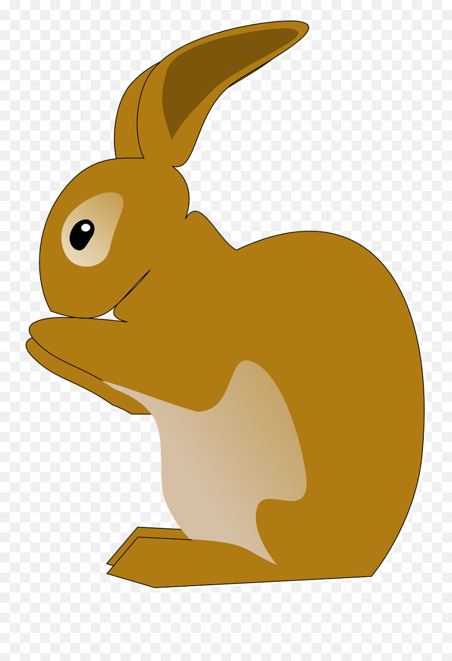 Bunny Rabbit Animal Eating Brown Rabbit Clip Art Emoji,Rabbit Egg