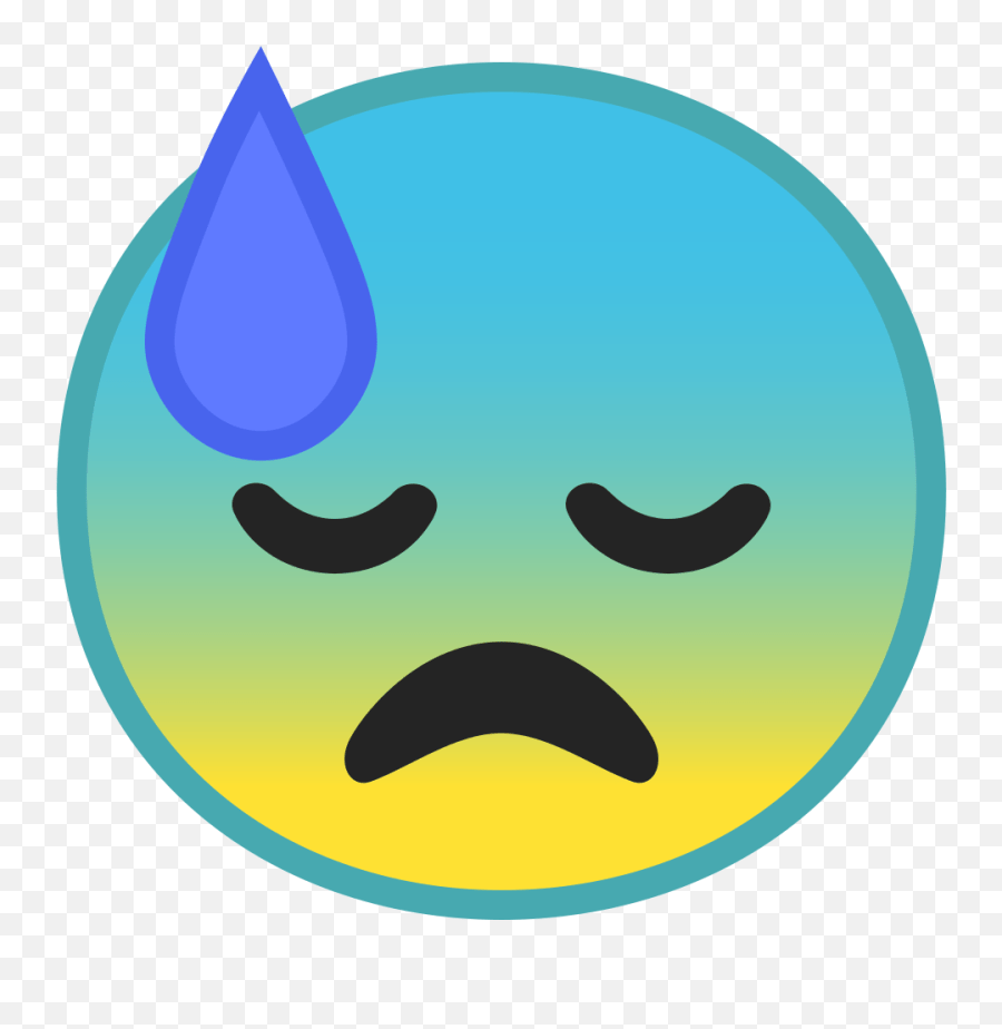 Downcast Face With Sweat Icon Smiley Emoji,Sweat Emoji free