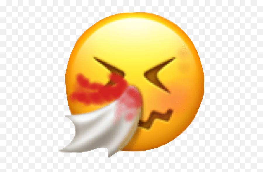 Freetoedit Emoji Blush Nosebleed Bleed Embarrassed Anim Emoji Iphone
