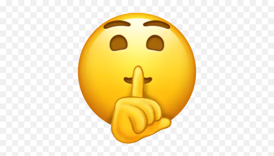 Shushing Face Silence Emoji Png,Iphone Emojis free transparent