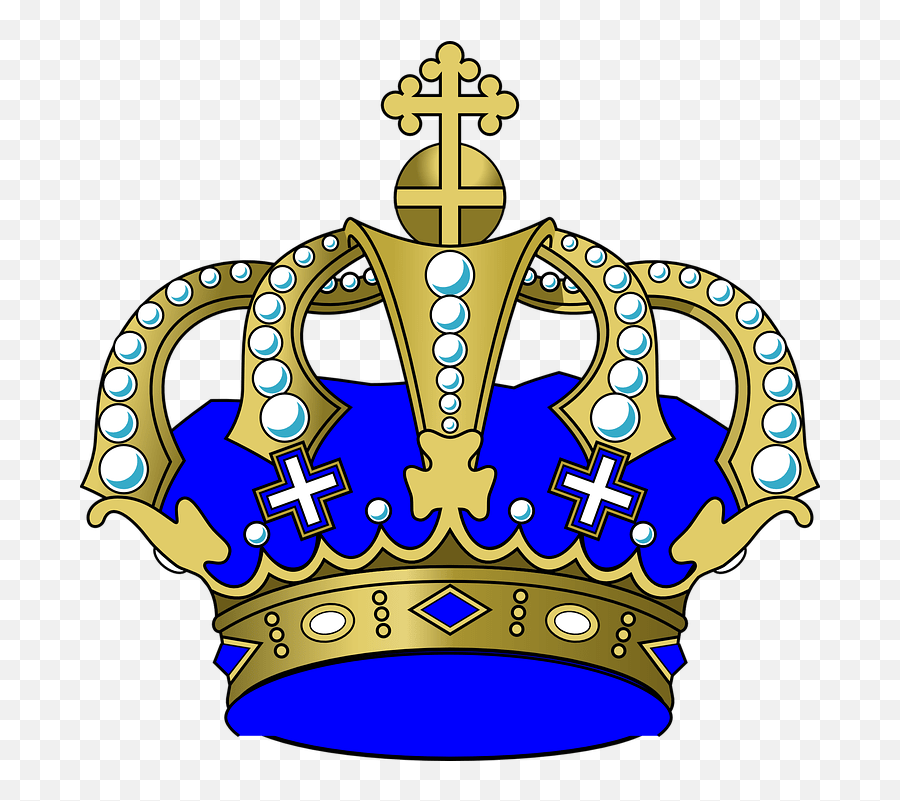 Crown Jewels Cross Blue King Crown Clipart Emoji,Crown Diamond Emoji