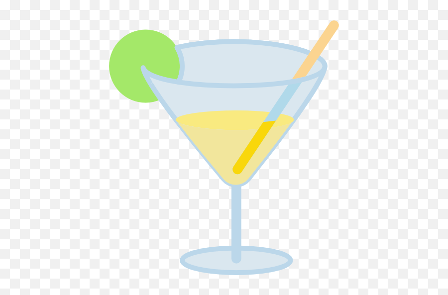 Glass Free Vector Icons Designed Classic Cocktail Emoji,Martini Glass