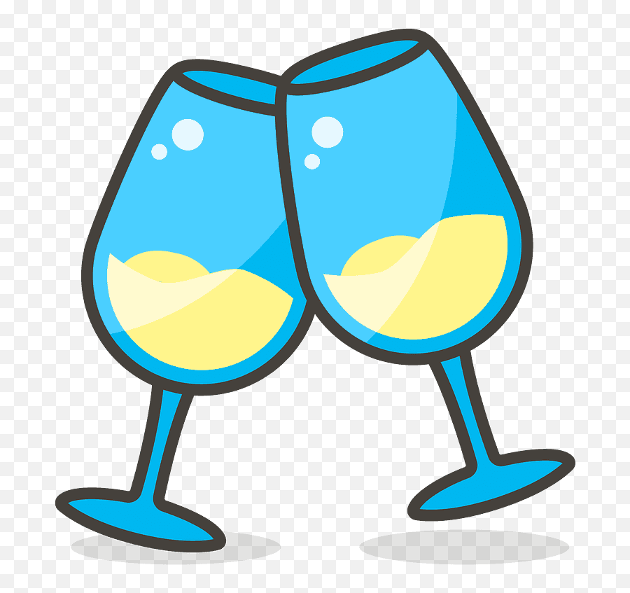 Clinking Glasses Emoji Clipart Clinking 2 Wine Glasses,Martini Glass