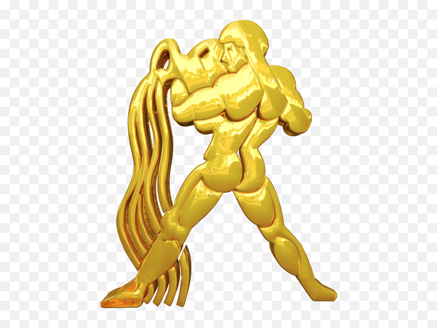 Golden Aquarius Horoscope Sign Aquarius Golden Png Emoji,Taurus