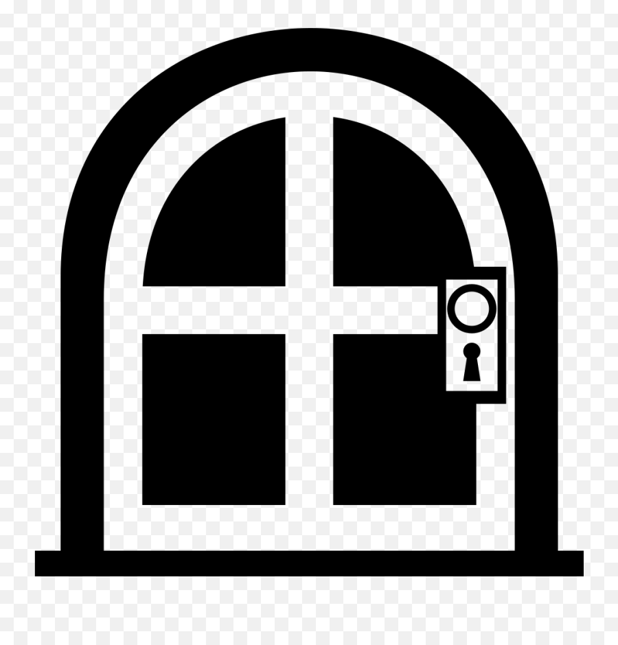 Emojione Bw 1f6aa Arch Emoji,Door Emoji free transparent emoji