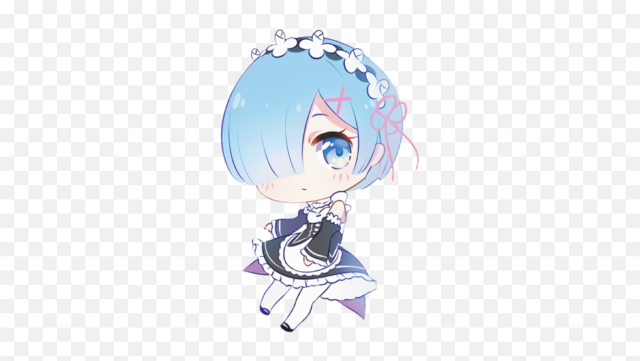 Anime Cute Chibi Png Png Image Rem Re Zero Chibi Png Emoji,Anime