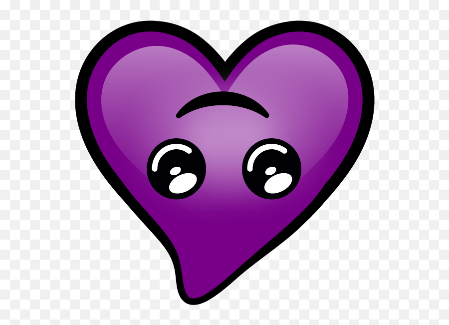 Purple Hearts Heart Emoji,Purple Eggplant Emoji free transparent