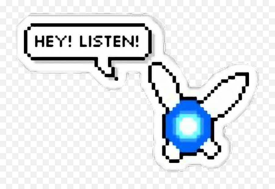 Navi Thelegendofzelda Link Zelda Transparent Background Bubble Text