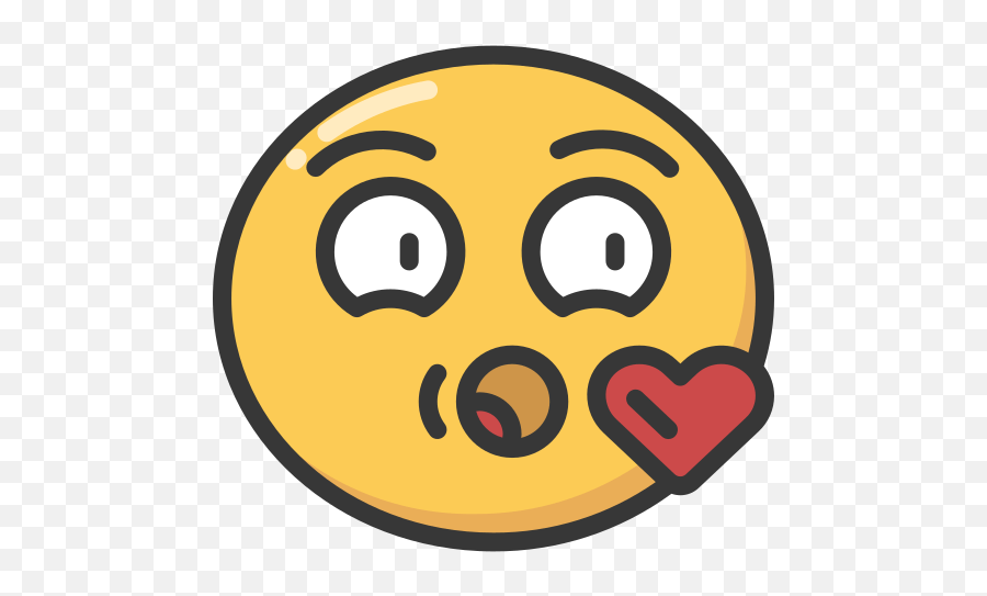 Blow Kiss Icon Emoji,Blow A Kiss Emoji free transparent emoji