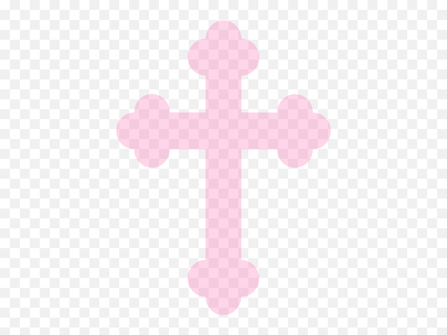 Cross Baptism Clipart Pink Christening Cross Emoji,Orthodox Cross