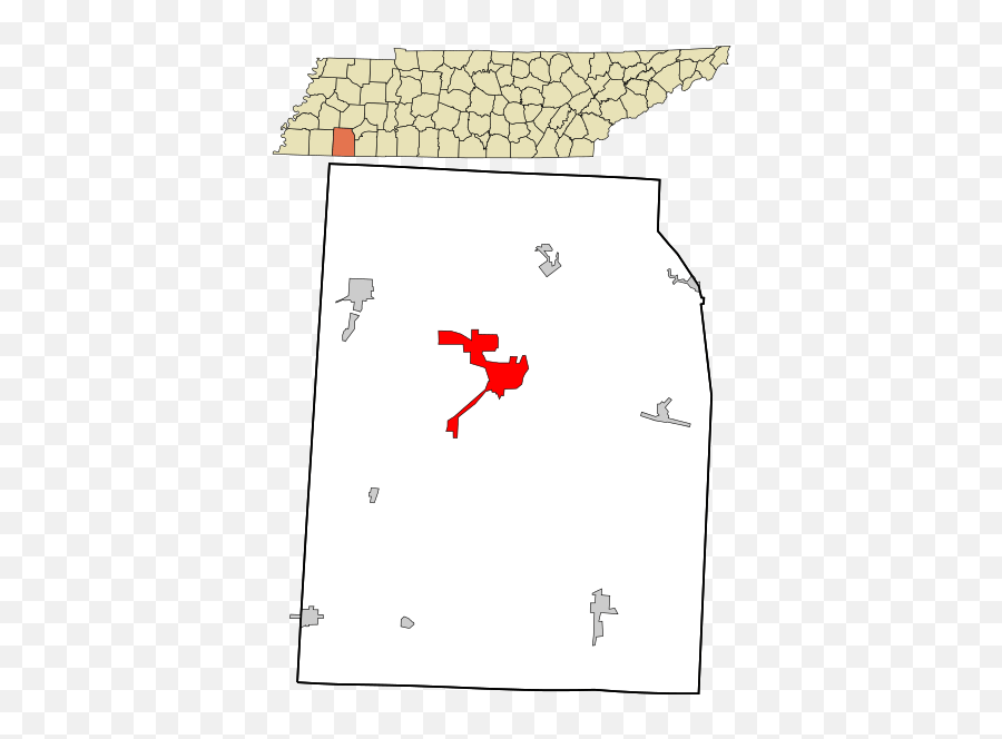 Hardeman County Tennessee Incorporated Tennessee County Map Emoji