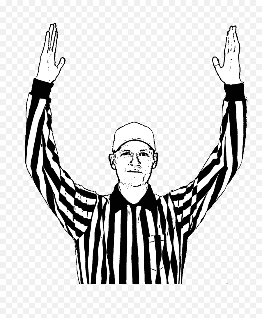 Referee Clipart Football Endzone Referee Touchdown Clipart Emoji