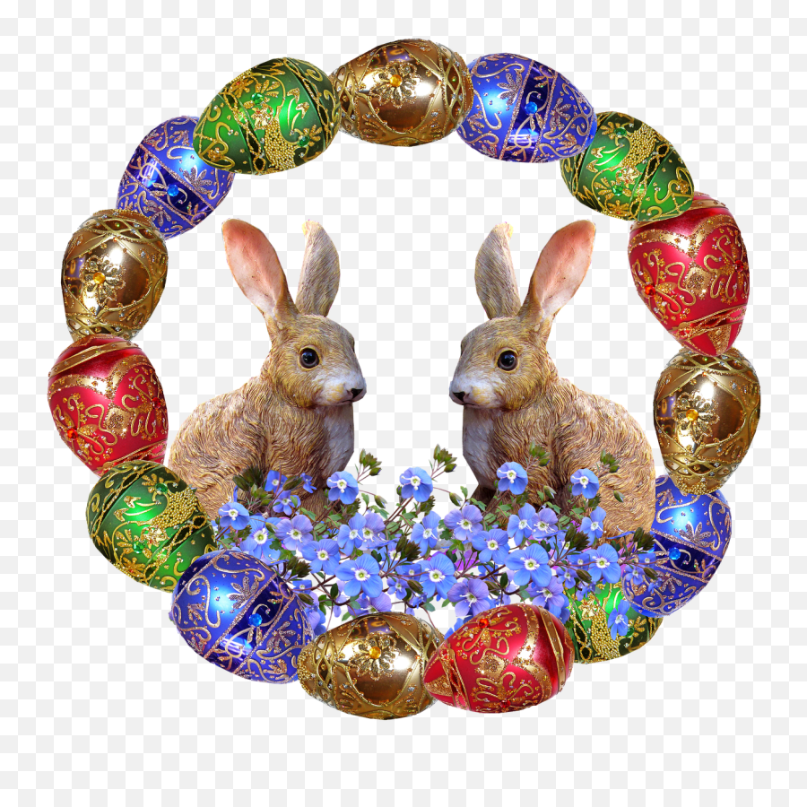 Easter Eggs Frame Rabbits Celebration Triušiai Png Emoji,Rabbit Egg