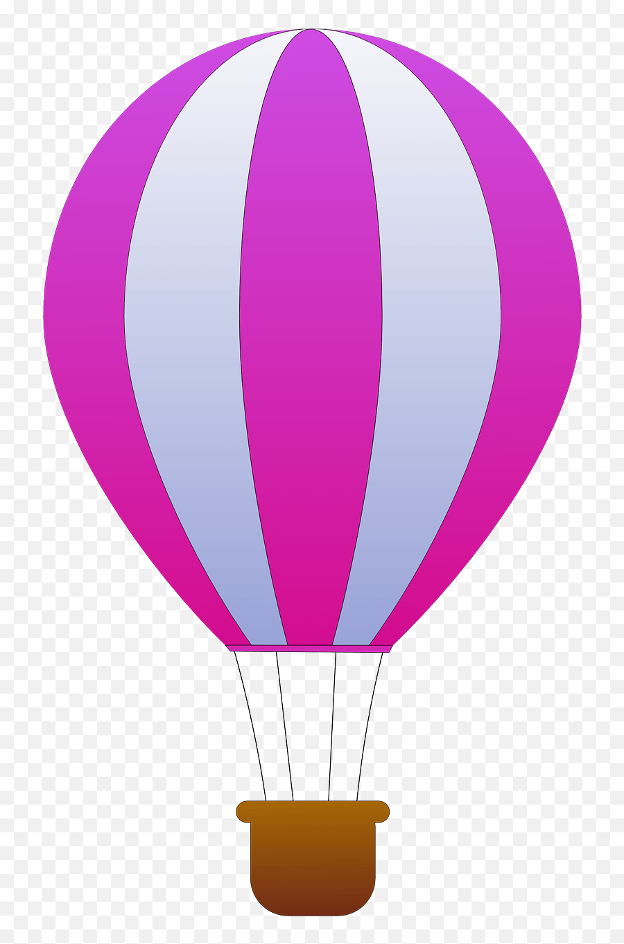 Fly Hot Air Balloon Flight Striped Hot Air Balloon Animated Emoji